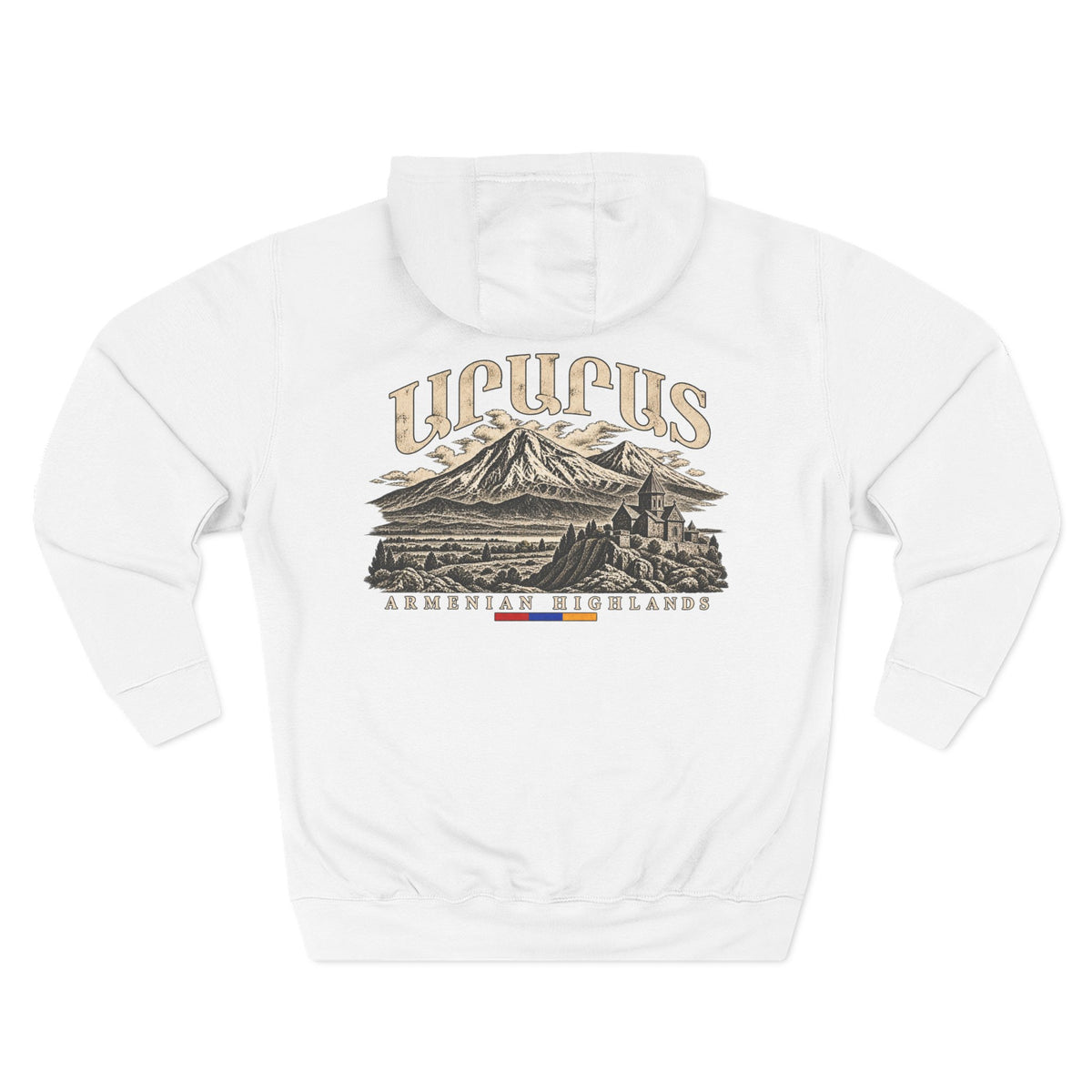 Armenian Highlands Mountain Hoodie — 'Urcus' Scenic Fleece Pullover
