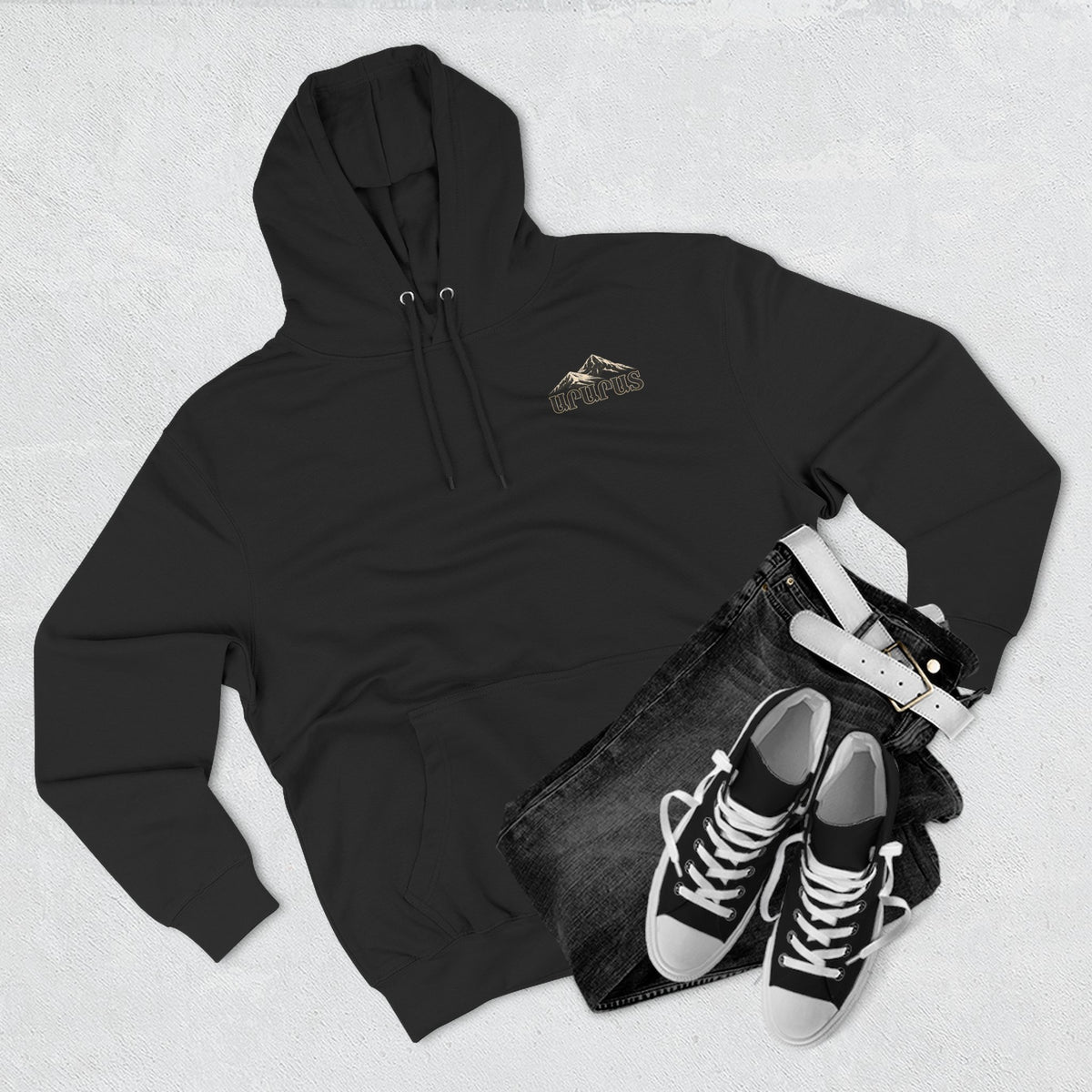 Armenian Highlands Mountain Hoodie — 'Urcus' Scenic Fleece Pullover