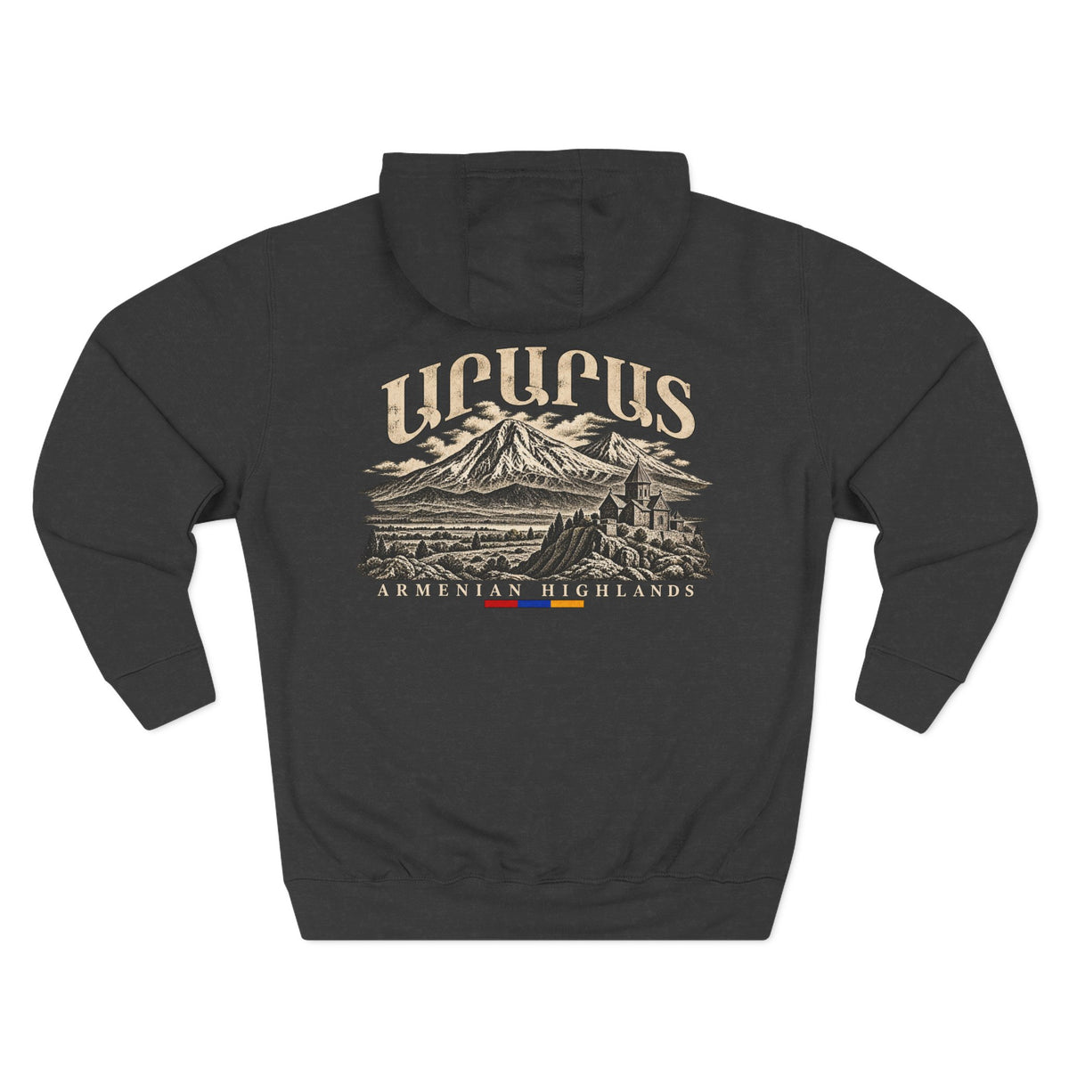 Armenian Highlands Mountain Hoodie — 'Urcus' Scenic Fleece Pullover