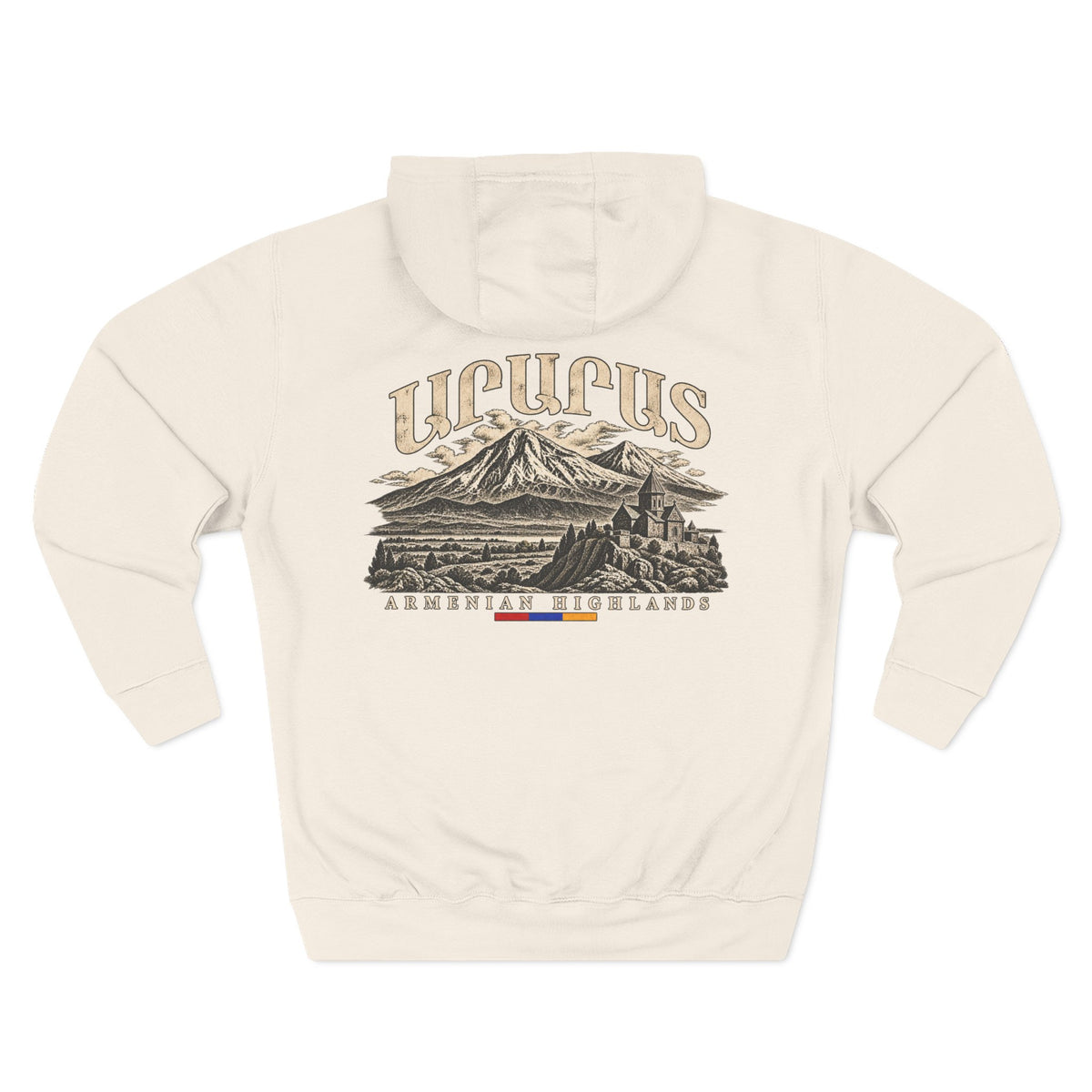 Armenian Highlands Mountain Hoodie — 'Urcus' Scenic Fleece Pullover